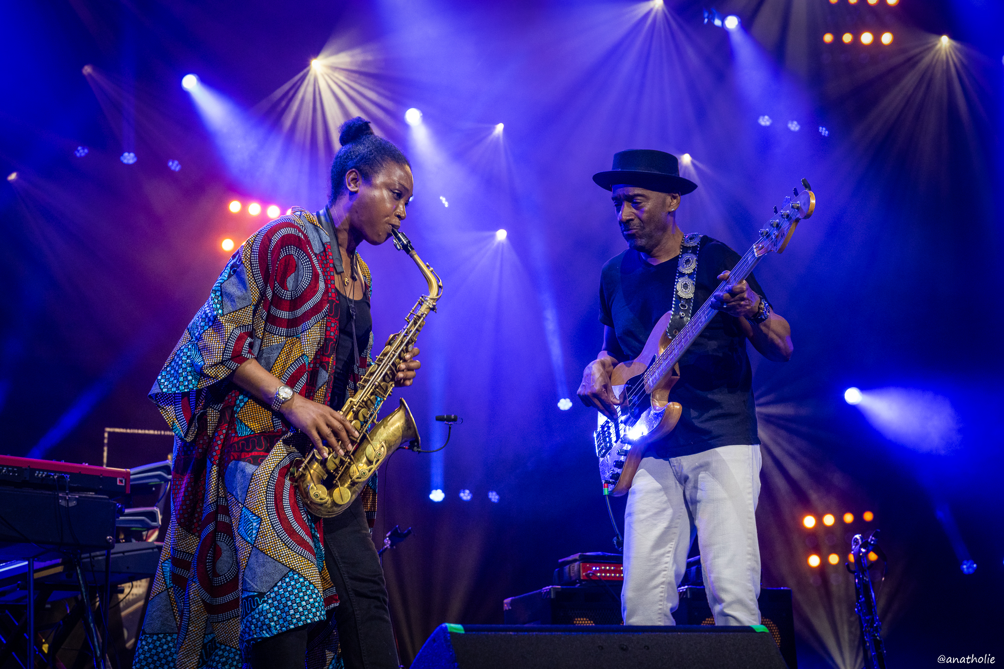 Camilla George sits in with Marcus Miller at Jazz a Vienne